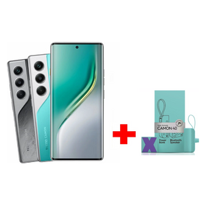 Tecno Camon 40 Pro 5G - Dual SIM - AMOLED - Mediatek Dimensity 7300 - 5200mAh + Power Bank + Bluetooth Speaker - Pre-Order