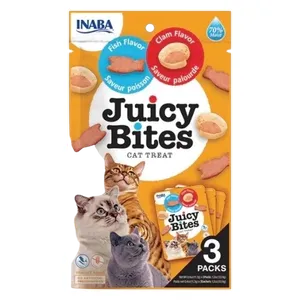 اينابا طعام قطط نكهة السمك والبطلينوس - 3 قطع