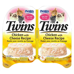 Inaba Twins Chicken With Cheese Cat Food - 70g