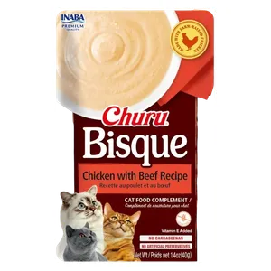 اينابا تشورو بيسك طعام قطط بوصفة الدجاج باللحم البقري - 40 غم