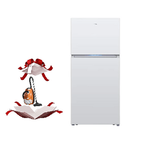TCL P480TMW - 13ft - Conventional Refrigerator - White + Denka HA-6600BVCNG - 2000W - Bag Vacuum Cleaner