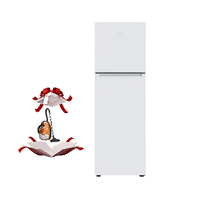 TCL P380TMW -10ft - Conventional Refrigerator - White + Denka HA-6600BVCNG - 2000W - Bag Vacuum Cleaner