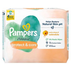 Pampers Premium Protect & Care Wet Wipes 4-Pack - 176 Sheets 