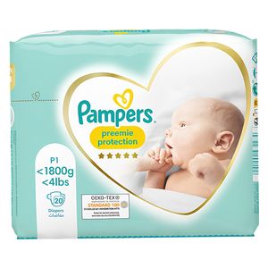  حفاضات بريما بريميوم كير للحماية القصوى للمولود الخديج - مقاس 1 - 20 قطعة 