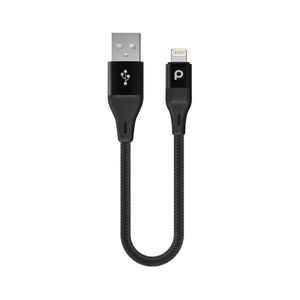 Porodo PD-ALBR025-BK - Cable USB To IPhone - 0.25 m