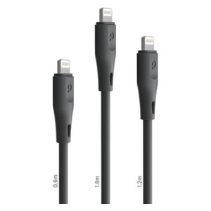 Porodo PD-COLX3-BK - Cable 3 in 1 - 1.8 m