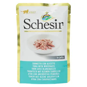  Schesir Tuna with Whitebait In Jelly Cat Food - 85g 