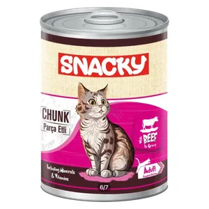  Snacky Chunk Beef in Gravy Cat Food - 400g 