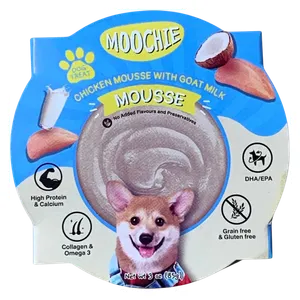  MOOCHIE Chicken Mousse with Goat Milk Dog Food - 85g 