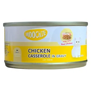 MOOCHIE Chicken Casserole in Gravy Cat Food - 85g 