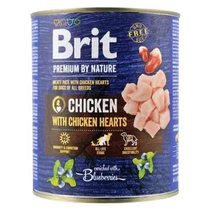 Brit Chicken With  Chicken hearts Dog Food - 800g