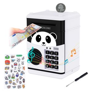  موم ميد حصالة النقود الإلكترونية على شكل باندا - piggy - ابيض 