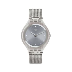  Swatch Watch SVUK103M For Women - Analog Display, Stainless Steel Band - Gray 