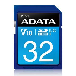 ميموري اي داتا Premier Memory Card SDA 3.0 - ازرق - 32كيكابايت