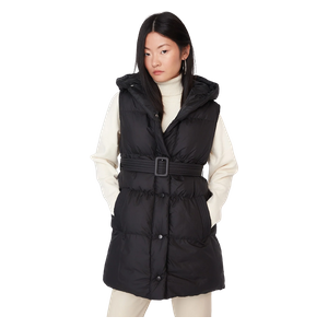 Trendyolmilla Hooded Belted Water Repellent Inflatable Vest  - Black 