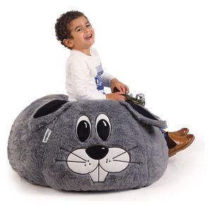  Ariika Cheeky Bunny Kids Bean Bag Chair - White 