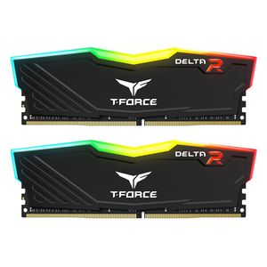  TEAMGROUP CL18 T-Force Delta RGB DDR4 Desktop Ram - 64GB (32x2GB) 3600 Mhz - Black 
