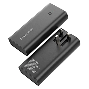 شاحن محمول لاسلكي راف بور - PB243 - 10000mah - اسود