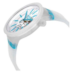 Swatch Watch SO27E105 For Unisex - Analog Display, Silicone Band - Glass 