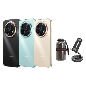 هواوي نوفا 15 ماكس - دبل سيم - شاشة 6.84 بوصة OLED - معالج Kirin 8000A - بطارية 8500 مللي أمبير بالساعة، شحن 40 واط ذكاء اصطناعي + حامل موبايل + كوب قهوة