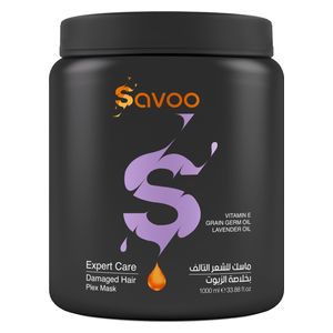  Savoo Plex Grain Germ Oil, Lavender Oil & Vitamin E Damaged Hair Mask, 1000ml 