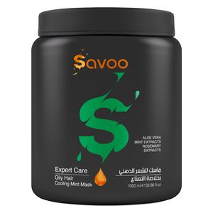  Savoo Aloe Vera Mint Extracts & Rosemary Extracts Oily Hair Mask, 1000ml 