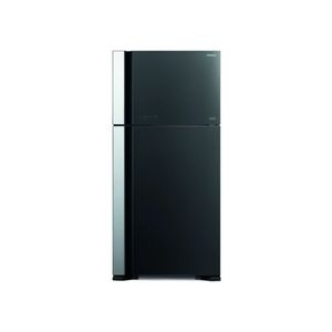 Hitachi R-VG760PUQ7 - 23ft - Conventional Refrigerator - Glass Black