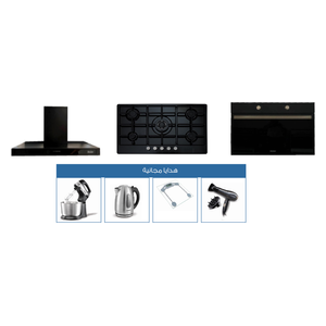  Haier Built-In Gas Cooker + Cooker Hood + Built-In Electric Oven + Free Gifts 