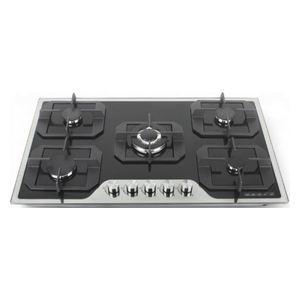 Zoom H90-5005B - 5 Burners - Built-In Gas Cooker - Black