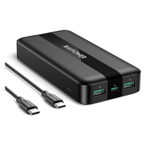 شاحن محمول لاسلكي راف بور - PB1235 - 20000mah - اسود