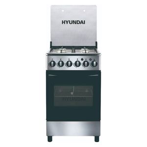  طباخ هيونداي غازي - 4 مشاعل - HBM-50 - سلفر 