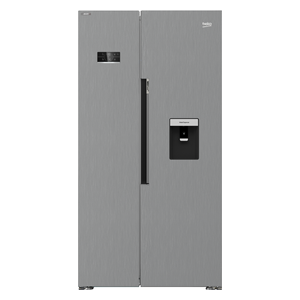 Beko GN163320DXP - 24ft - Side By Side Refrigerator - Stainless Steel