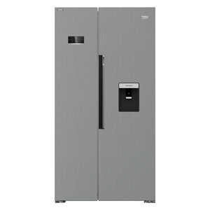 Beko GN163320DXP - 24ft - Side By Side Refrigerator - Stainless Steel