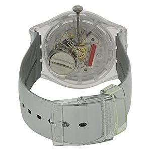  Swatch Watch SUOK121 For Women - Analog Display, Plastic Band - Gray 