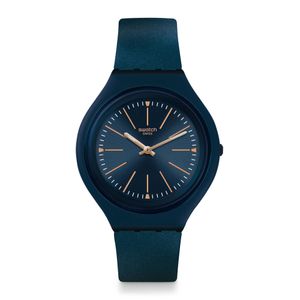  Swatch Watch SVUN109 For Unisex - Analog Display, Silicone Band - Blue 