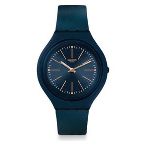  Swatch Watch SVUN109 For Unisex - Analog Display, Silicone Band - Blue 