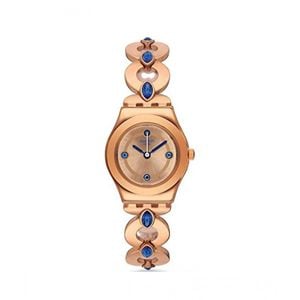  Swatch Watch YSG148G For Women - Analog Display, Stainless Steel Band - Rose Gold 