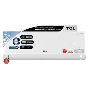  TCL TAC-24CHSA/TPB - 2 Ton - Wall Mounted Split - White - Inverter - 6 Steps Of Automatic Amp Control