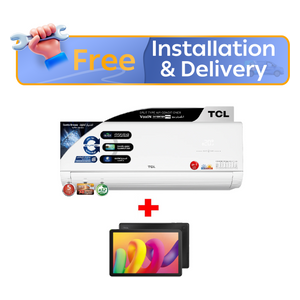  TCL TAC-24CHSD/MAX - 2 Ton - Wall Mounted Split - White - Inverter Pro - AMP Control + TCL Tab 10 + Free Installation 