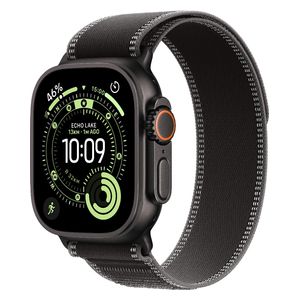 Apple Watch Ultra 3 - 49mm Black Titanium Trail Loop Charcoal - Satellite Connectivity - High Blood Pressure Alerts - M/L