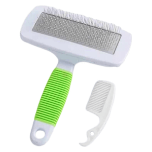  مشط عناية بالحيوانات الأليفة - اخضر 