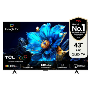  شاشة تي سي ال 43-انج فئة P7K - سمارت - 4K - QLED - إصدار 2025 - 60 هيرتز 