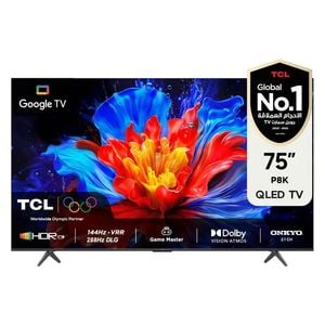  شاشة تي سي ال 75-انج فئة P8K - سمارت - 4K - QLED - إصدار 2025 - 144 هيرتز 