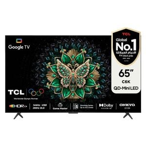  شاشة تي سي ال 65-انج فئة C6K - سمارت - 4K - QD-Mini LED - إصدار 2025 - 240 هيرتز 