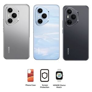 Honor 400 Pro 5G - Dual SIM - 512/12GB - 6.7 Inch - AMOLED 120Hz - Snapdragon 8 Gen 3 (4 nm) - 6000 mAh + Cover + HONOR Choice Watch + Screen Protection