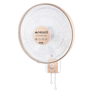  Nawal Wall Fan - 60 Watts - FAN-327 - 3 Speeds - 2 Pieces - Gold 