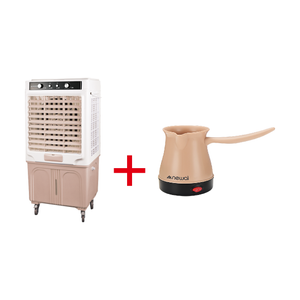  مبردة هواء نوال - AIR-9187-04 - بيجي + ماكنة صنع القهوة نوال - COF-3805 - ستانلس ستيل 