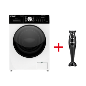  Newal WSH-9707-01 - 7Kg - 1400RPM - Front Loading Washing Machine - White + Newal BLD-425-Black - Hand Blender 