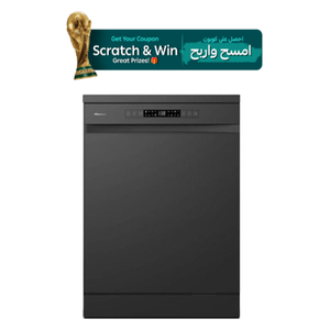  Hisense HS623E91B - Freestanding Dishwasher  - 14 Set - 8 Programs - Black 
