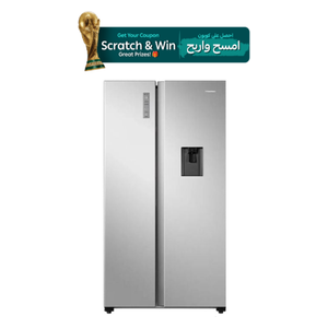  Hisense RS3P725NMI - Side-by-Side Refrigerator - 670L - 24 Ft - Inverter - Inox 